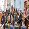 بازدید فارسی آموزان اداره آموزش زبان فارسی از کتابخانه مرکزی دانشگاه 